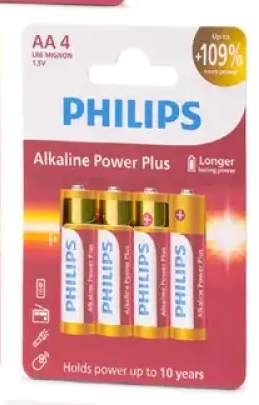 Baterie AA Philips Alkaline Power Plus 4-pak