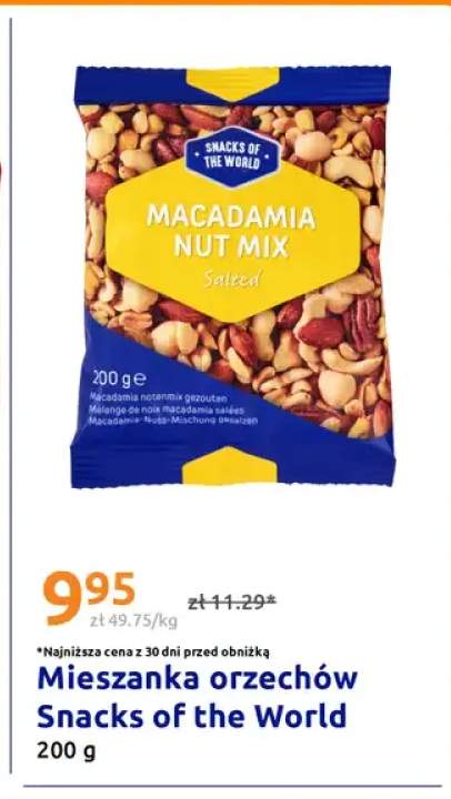 Mieszanka orzechów Snacks of the World Macadamia Nut Mix
