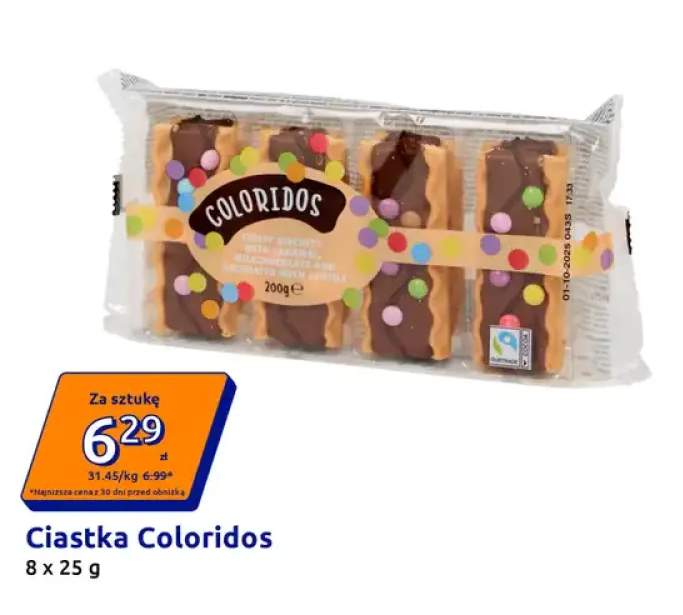 Ciastka Coloridos 8-pak 25 g
