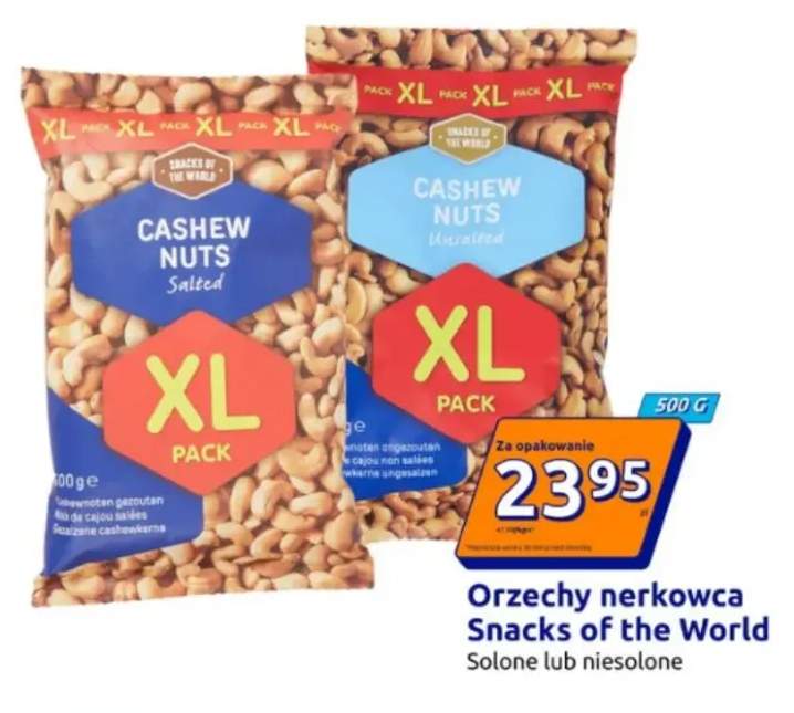 Orzechy nerkowca Snacks of the World niesolone +1 wariant