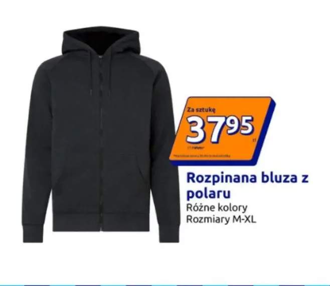 Rozpinana bluza z polaru