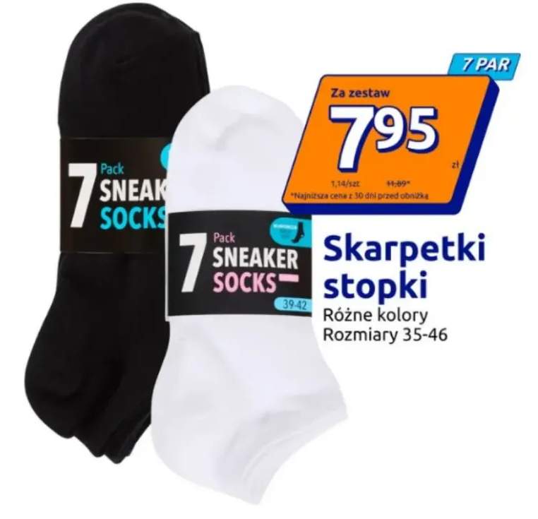 Skarpetki stopki 7-pak