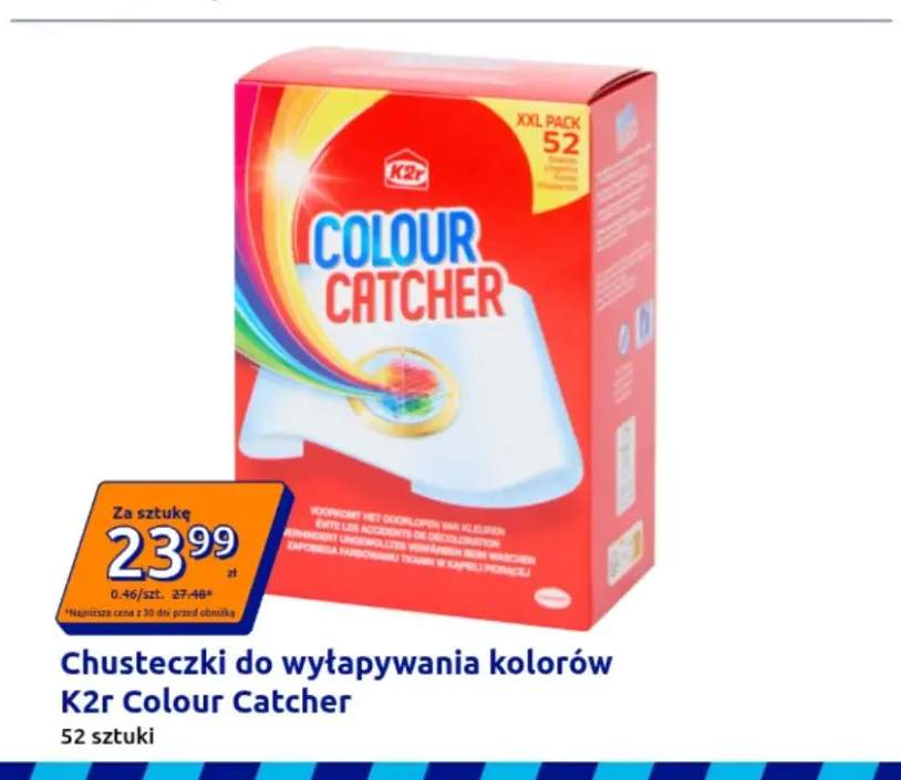 Chusteczki do wyłapywania kolorów K2r Colour Catcher