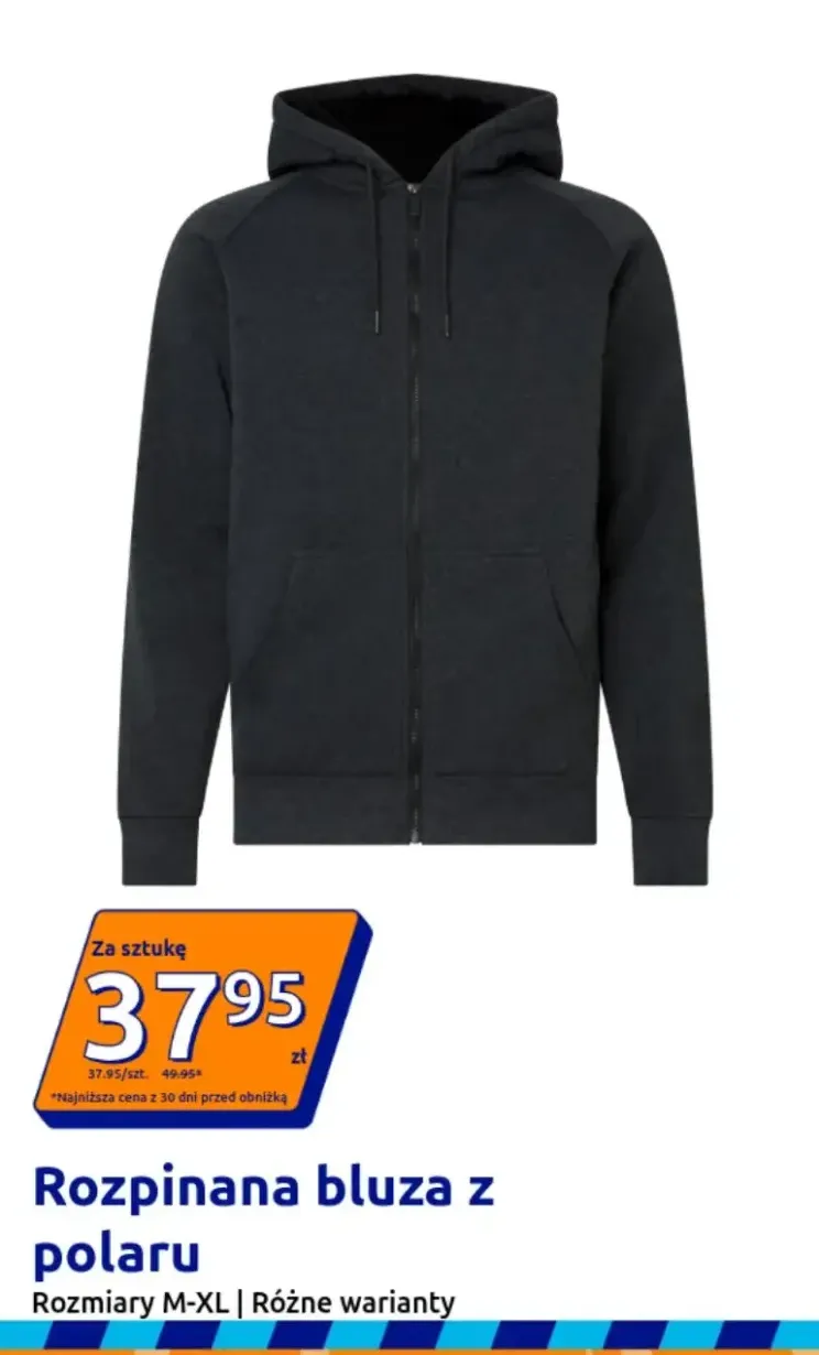 Rozpinana bluza z polaru