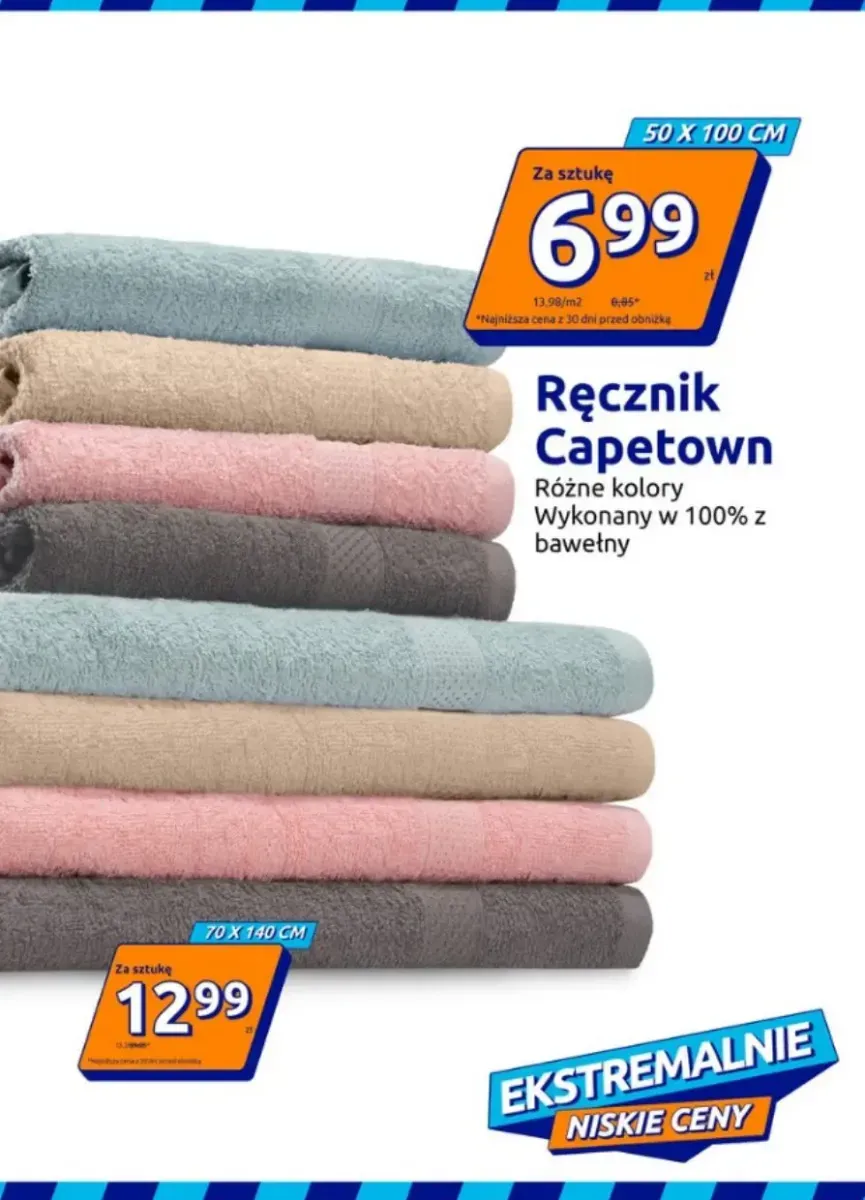 Ręcznik Capetown 70x140 cm +1 wariant