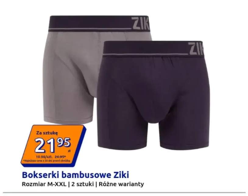 Bokserki bambusowe Ziki 2-pak